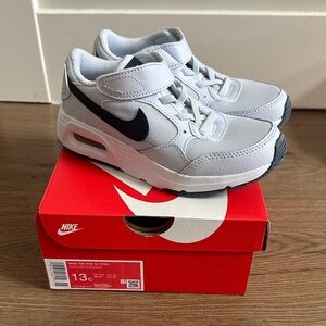 Nike Kids Air Max Sneakers - Light Gray and Dark Blue